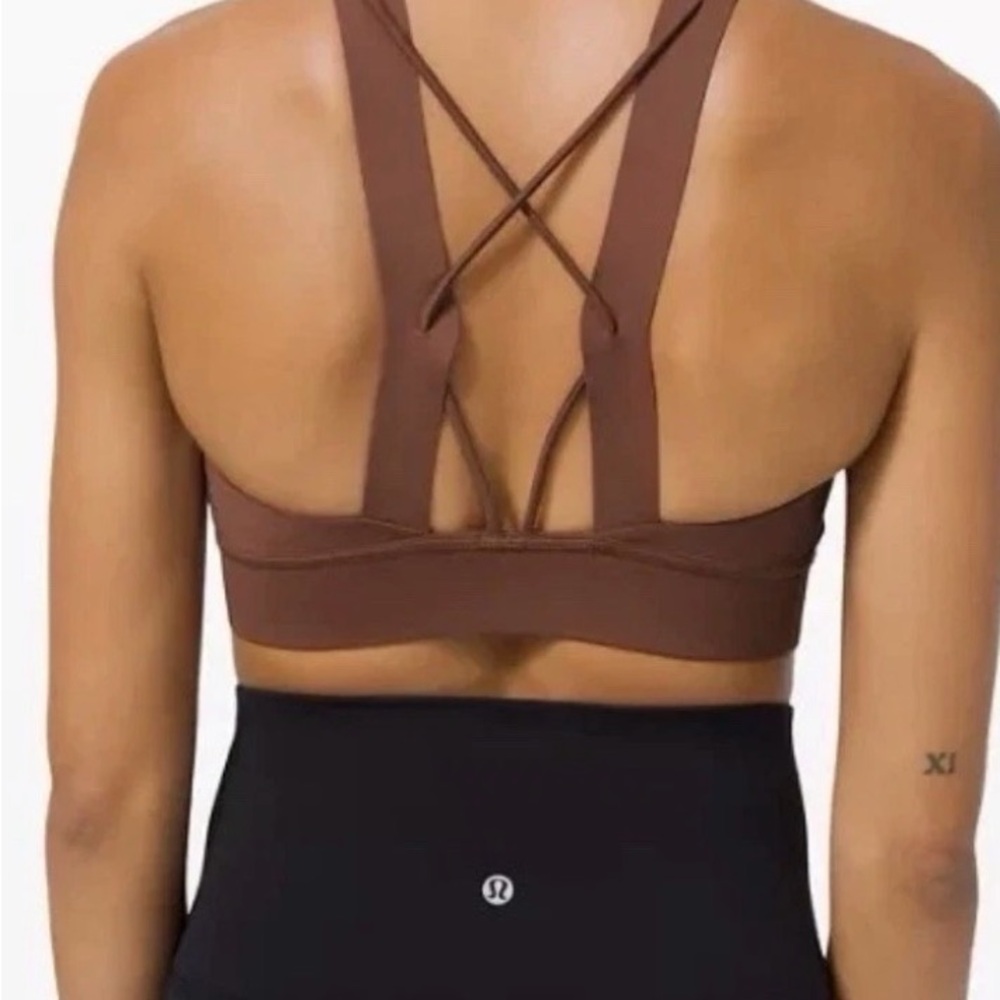 Lululemon Strong at Heart Bra NWT Size 4 Antq Copper Medium Support